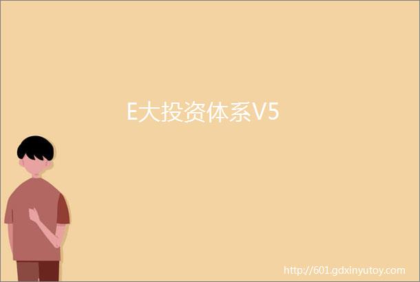 E大投资体系V5